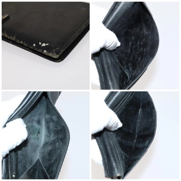 HERMES Day Planner Cover Leather 3 Set Black Brown gray Auth bs21520 - Picture 13 of 15